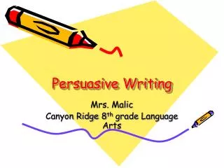 persuasive writing