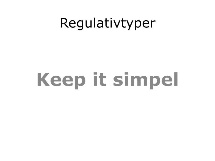 regulativtyper