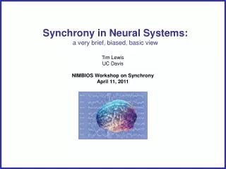 Synchrony in Neural Systems: a very brief, biased, basic view