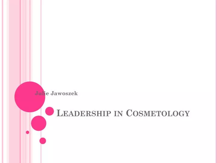 leadership in cosmetology
