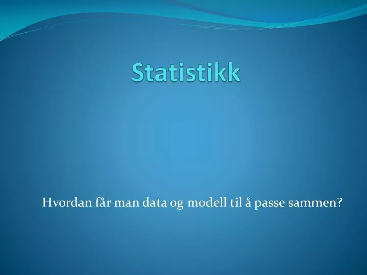 statistikk