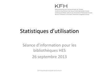 statistiques d utilisation