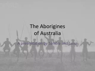 The Aborigines of Australia