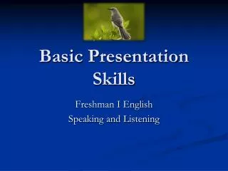 Basic Presentation Skills