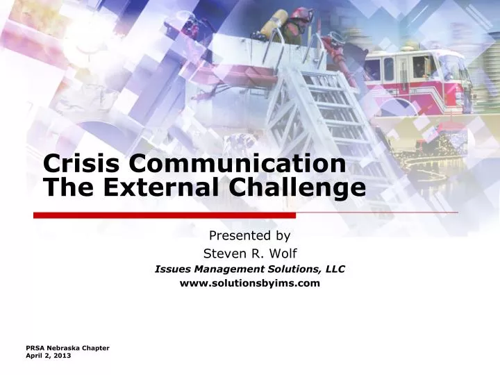 crisis communication the external challenge