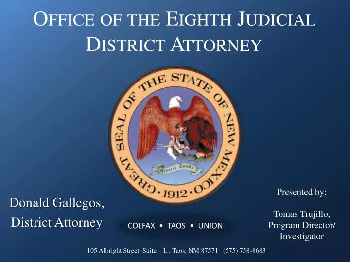 office of the eighth judicial district attorney