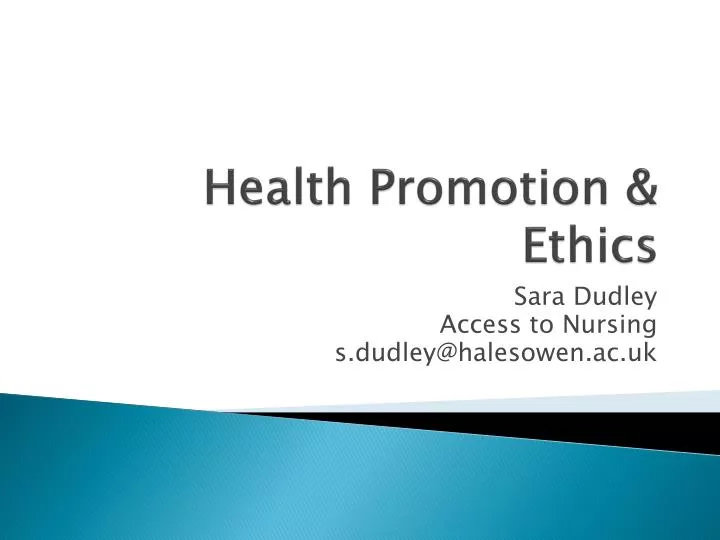health promotion ethics