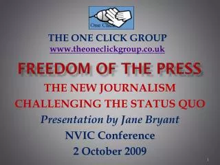 FREEDOM OF THE PRESS