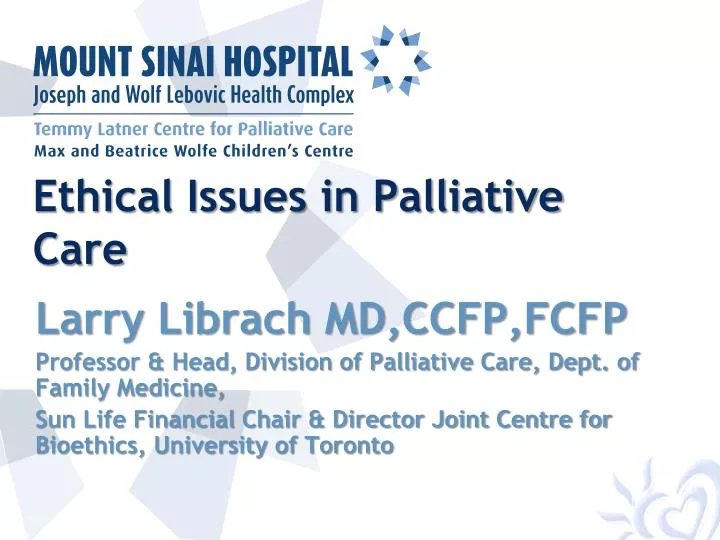 ethical issues in palliative care