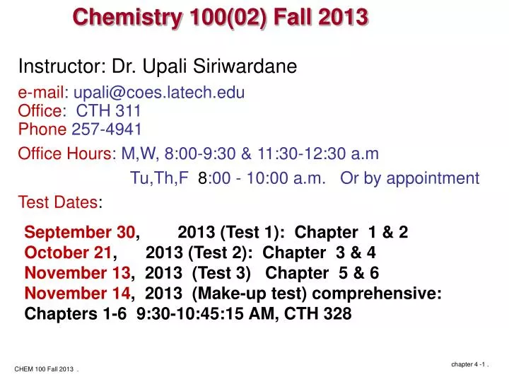 chemistry 100 02 fall 2013