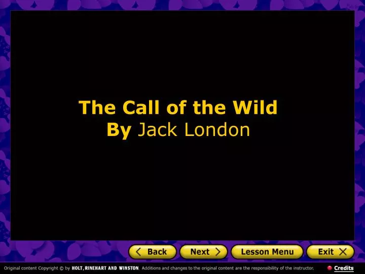 the call of the wild by jack london