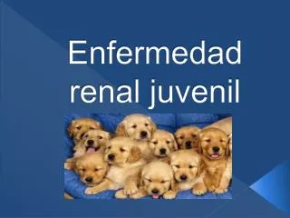 enfermedad renal juvenil