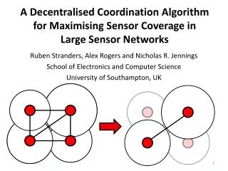 A Decentralised Coordination Algorithm for Maximising Sensor Coverage in Large Sensor Networks