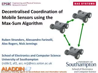 Decentralised Coordination of Mobile Sensors using the Max-Sum Algorithm