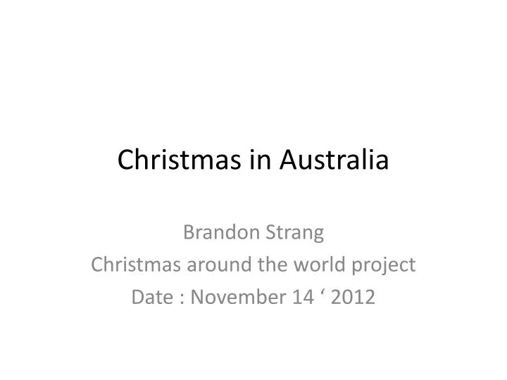 christmas in australia