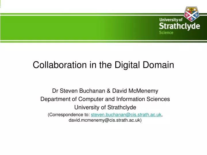 collaboration in the digital domain