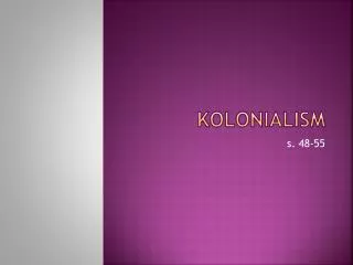 kolonialism