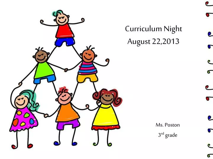 curriculum night august 22 2013