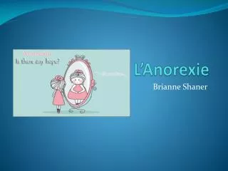 l anorexie