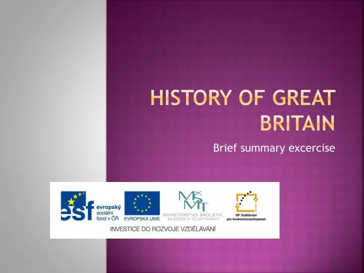 history of great britain powerpoint presentation