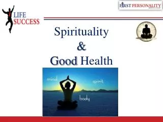 Spirituality &amp; Good Health
