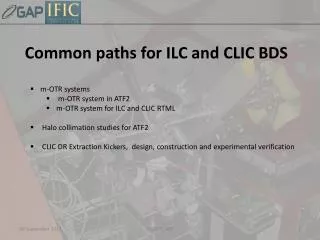 Common paths for ILC and CLIC BDS