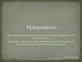 Malapropism