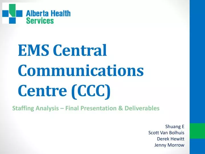 ems central communications centre ccc