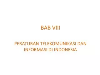 BAB VIII