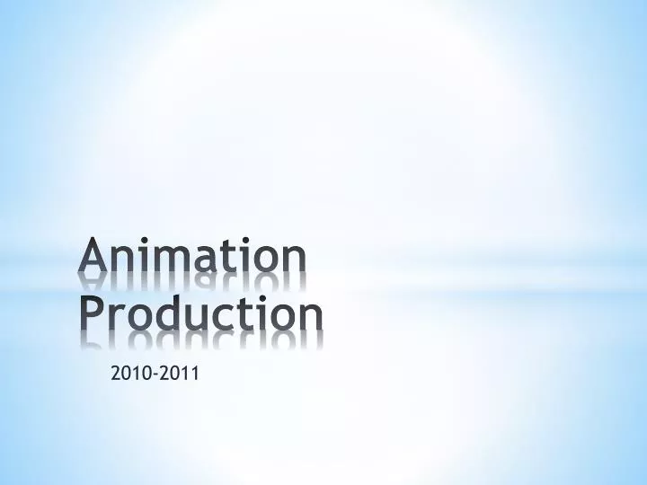 animation production