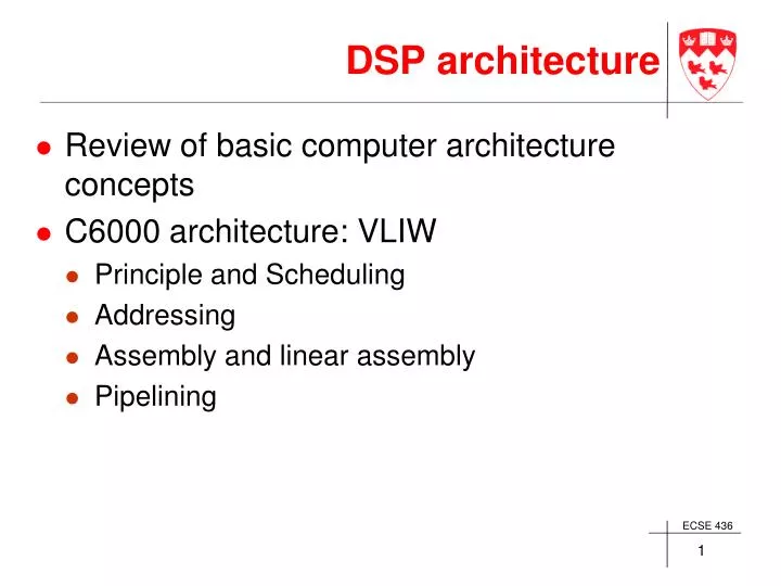 dsp architecture
