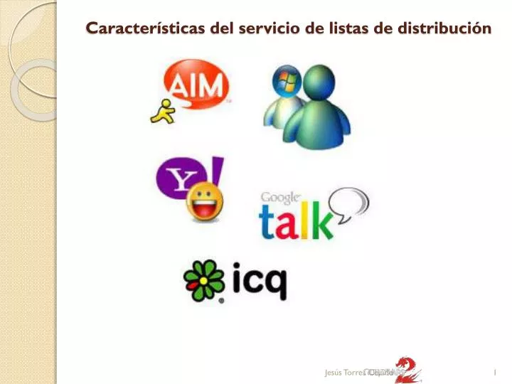 caracter sticas del servicio de listas de distribuci n