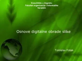 osnove digitalne obrade slike