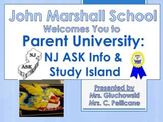 Parent University: NJ ASK Info &amp; Study Island