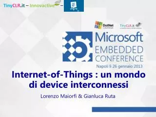 internet of things un mondo di device interconnessi