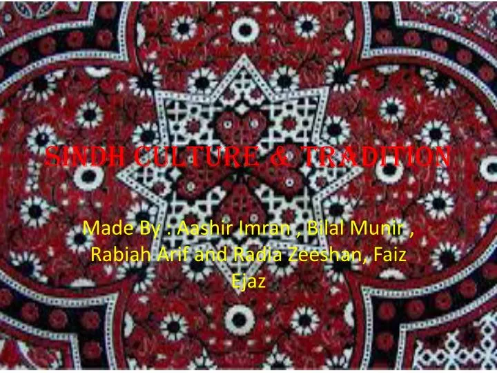 sindh culture tradition