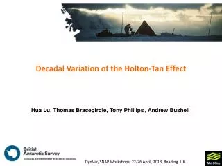Decadal Variation of t he Holton-Tan Effect