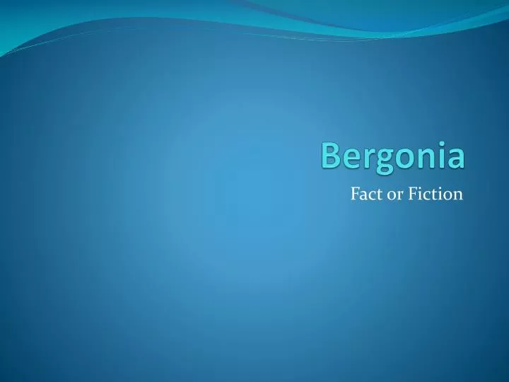 bergonia