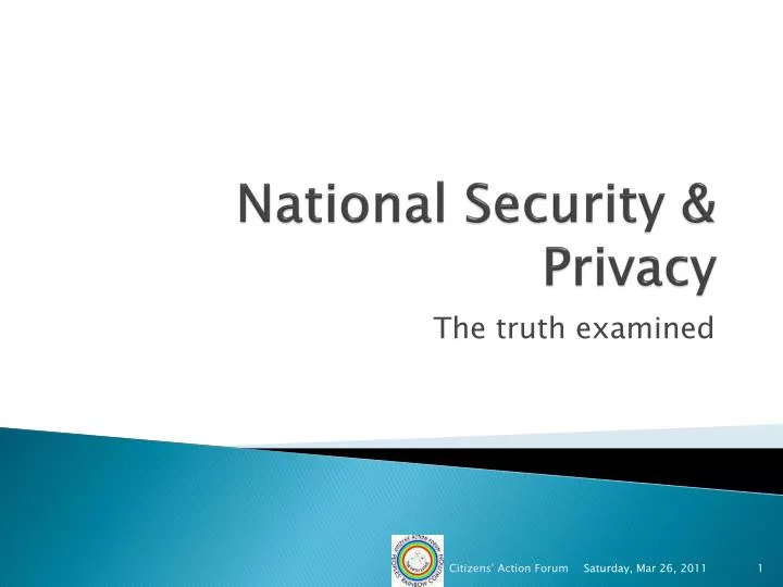 national security privacy