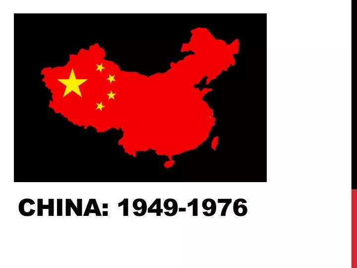 china 1949 1976
