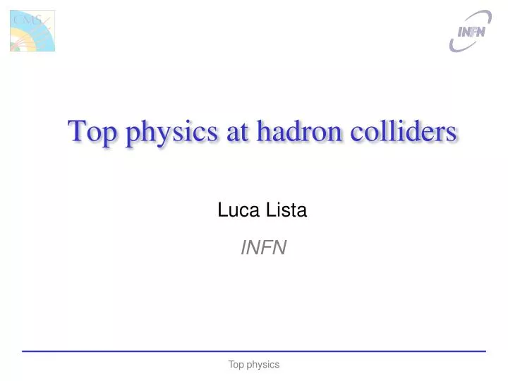 top physics at hadron colliders