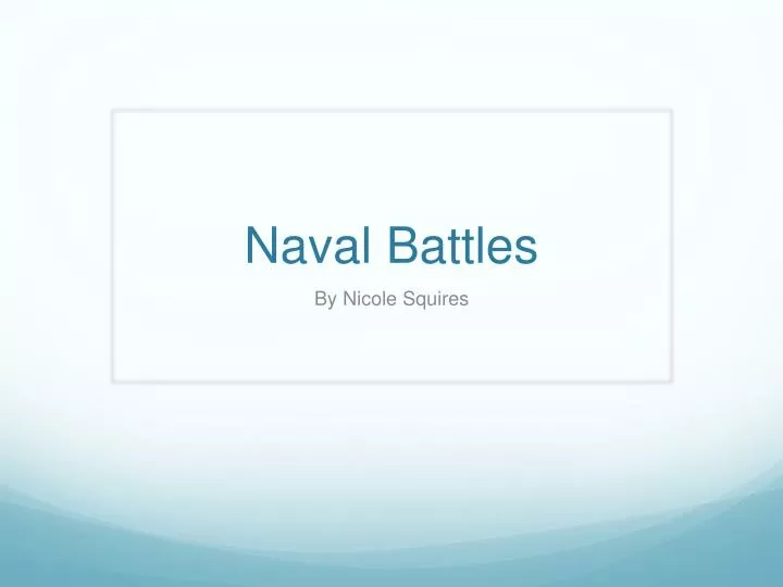 naval battles