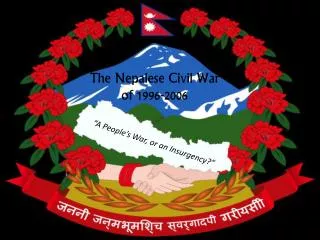 The Nepalese Civil War of 1996-2006