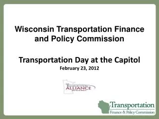 Wisconsin Transportation Finance and Policy Commission