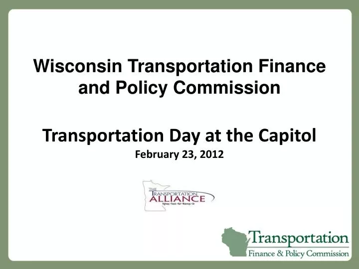 wisconsin transportation finance and policy commission