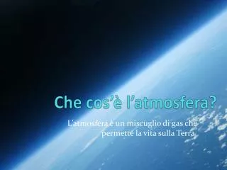 che cos l atmosfera