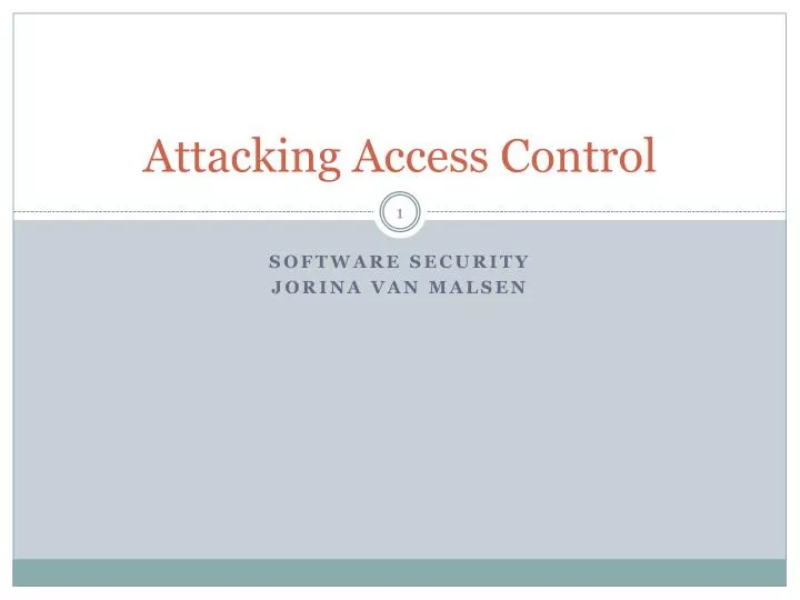attacking access control