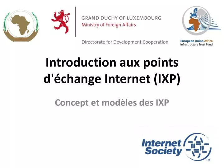 introduction aux points d change internet ixp