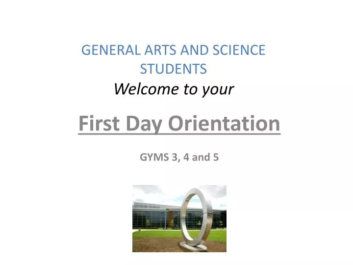 general arts and science students welcome to your