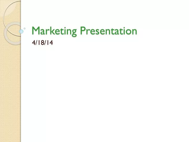 marketing presentation